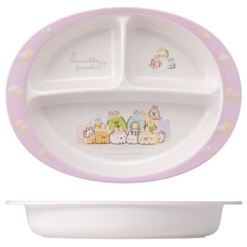 Skater Children's Tableware Melamine Lunch Plate Dish Sumikkogurashi Rabbit Rice 750ml M370-A