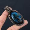 Tree Of Life Blue Flash Labradorite Gemstone Pure Copper Wire Wrapped Handmade Jewelry Pendant For Gift