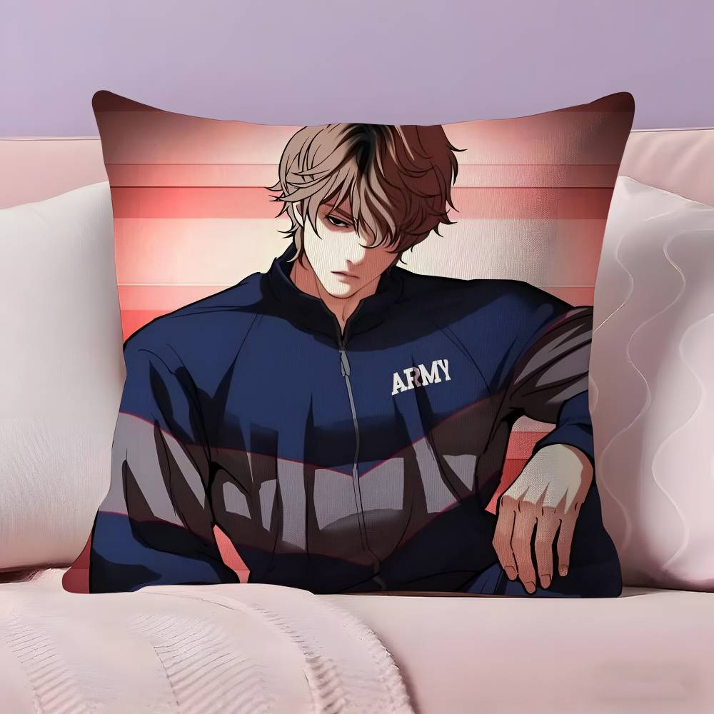 Korea Anime L-Lookism Pillow Case Ultra Soft Skin Friendly Fabric Cloud Like Comfort & Concealed Zipper