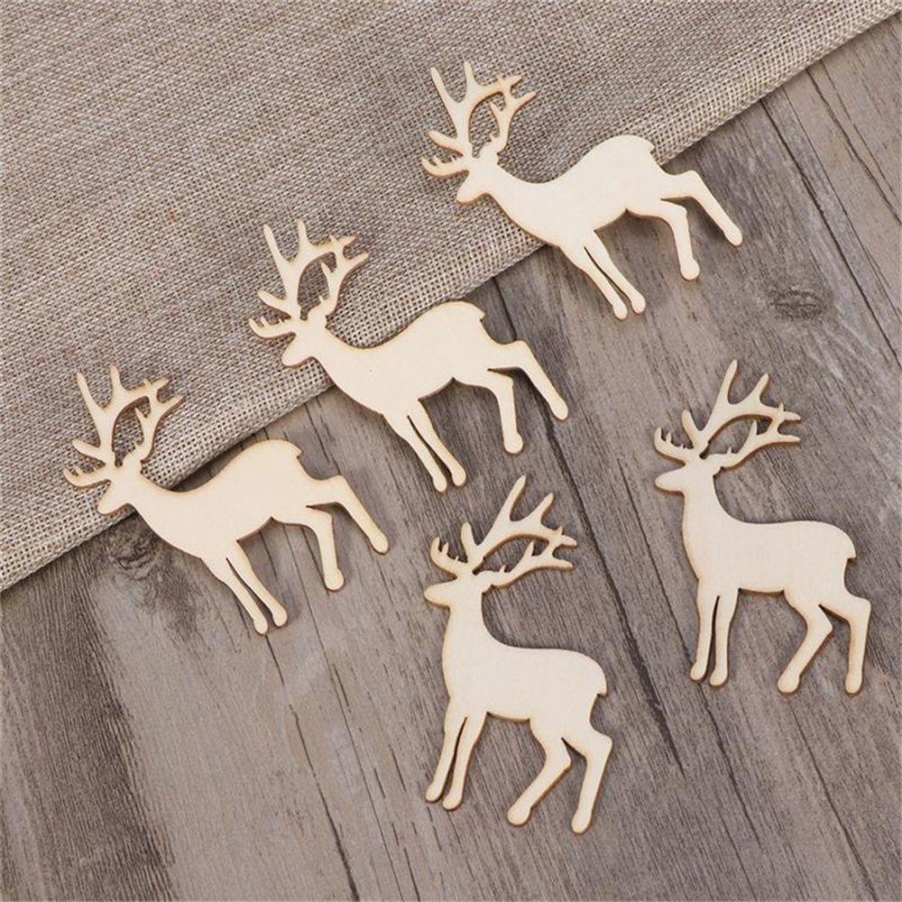 Decor DIY Tools Reindeer Hanging Card Christmas Decorations Christmas Tree Hanging Wooden Elk Decor