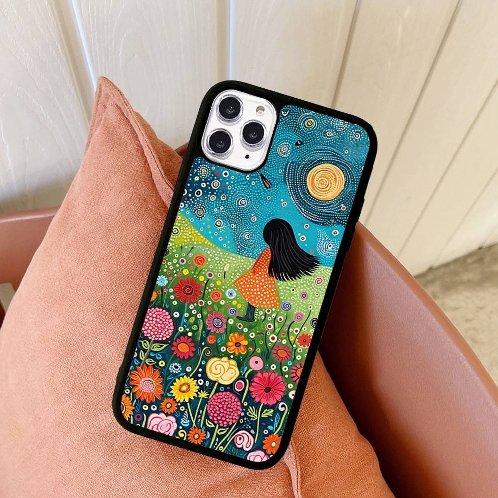 Японское Y-Yayoi K-Kusama Искусство Для iPhone 11 12 13 14 15 16 17 Pro Max Plus TPU+PC Ударопрочные Задние Чехлы Для Телефона