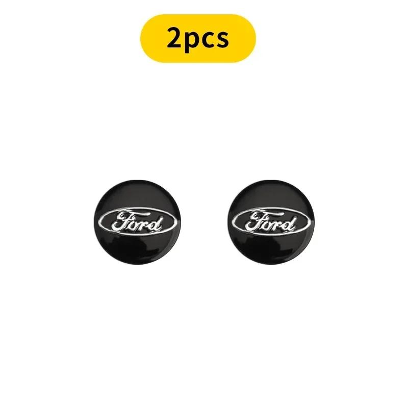 Car Sticker 2026 Ford New 2025 Hot 14 mm 21mm Aluminum Car Remote Control Key Shell Emblem Stickers For Ford Focus 2 3 Mondeo Ec