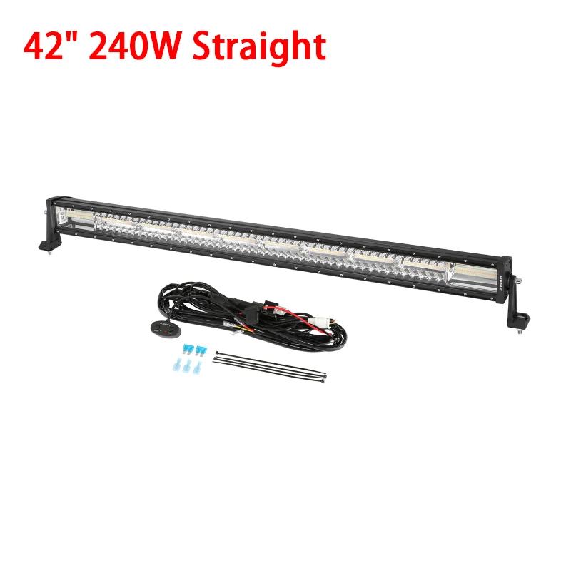 Auxbeam 22/30/42 дюйма 6 режимов комбинированный луч светодиодная рабочая световая панель с функцией памяти для грузовика, пикапа, внедорожника