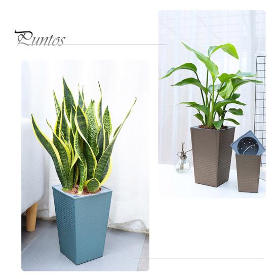 Self-Watering Plant Pot with Drainage Holes Automatic Watering Flowerpot Water Storage Planter for Indoor Outdoor Plants