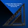 12-дюймовая треугольная линейка из алюминиевого сплава, квадратная линейка, прецизионный инженер, плотник, измерительный инструмент