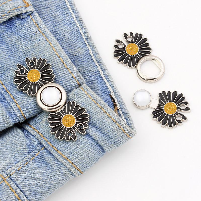 1 шт. затяните талию кнопка для женщин юбка брюки регулируемый зажим для талии металлический штифт