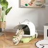 Closed Cat Litter Box with Removable Tray, Scoop and Activated Carbon Filter, Multicolored