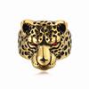 2026 Ювелирные изделия Европейская и американская индивидуальность Ретро Голова леопарда Гепард Мужское кольцо Ювелирные изделия Вечеринка Ювелирные изделия