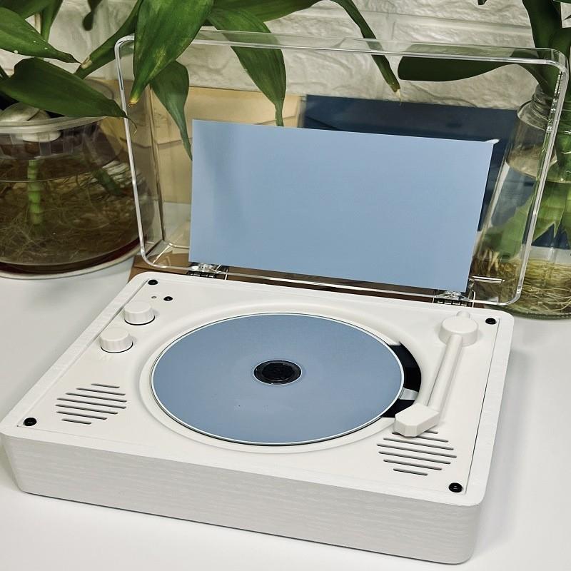 10 Вт 5 В винтажный виниловый CD-плеер мобильный Bluetooth большой аккумулятор звуковая система стерео двойной динамик проигрыватель пластинок