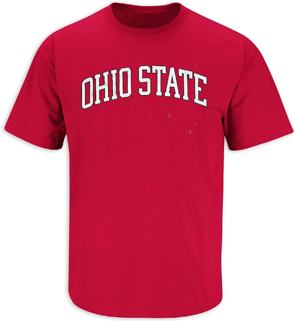 Ohio State Buckeyes Red Arched Short Sleeve T shirt