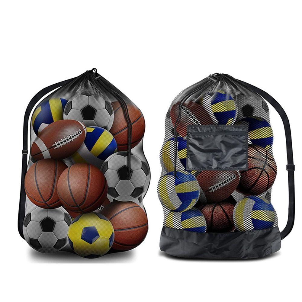 Durable Basketball Soccer Ball Bag Extra Large Drawstring Bags Sports Ball Bag Mesh BaseBall
