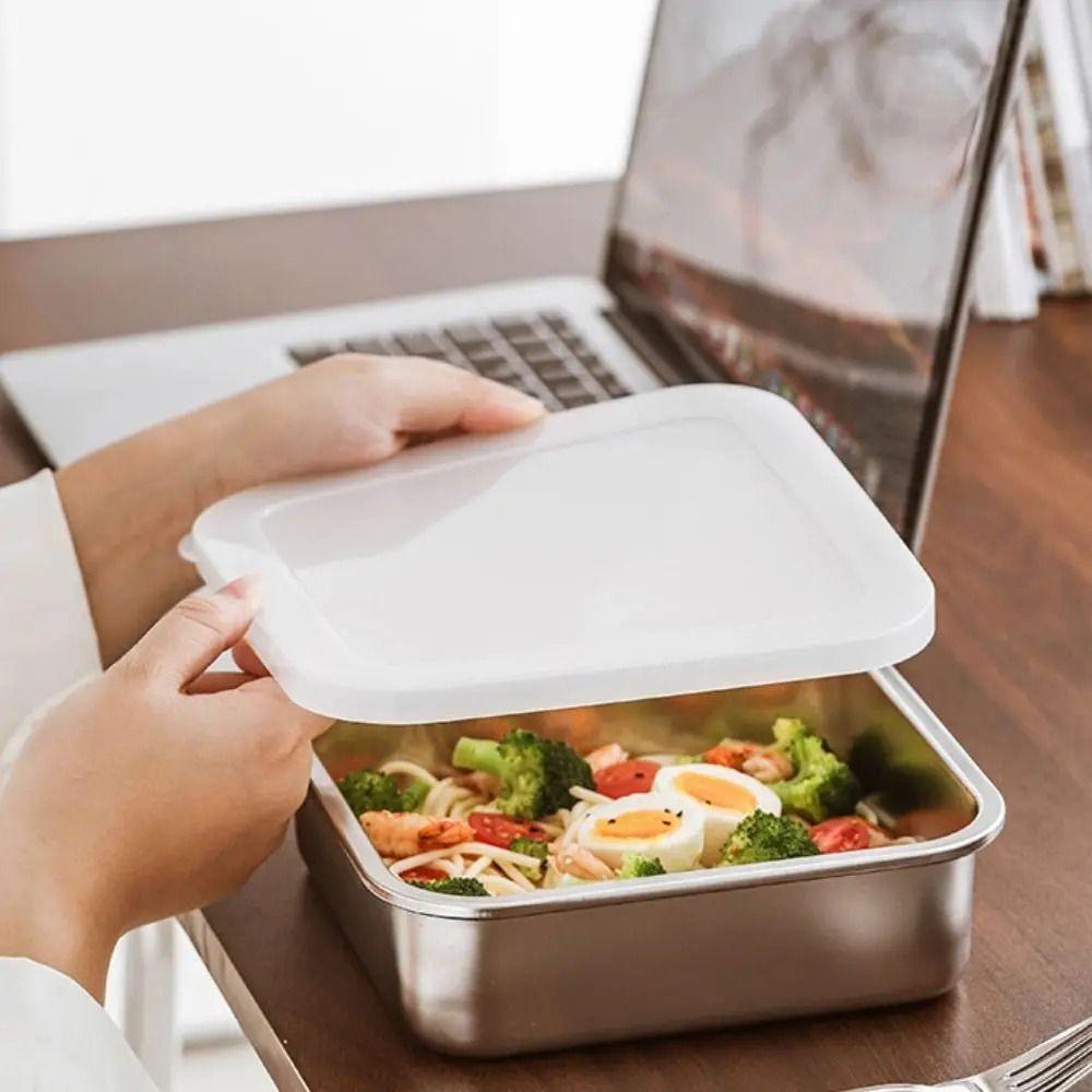 Rust Proof Stainless Steel Storage Box Large Capacity Food Prep Container Food Preparation