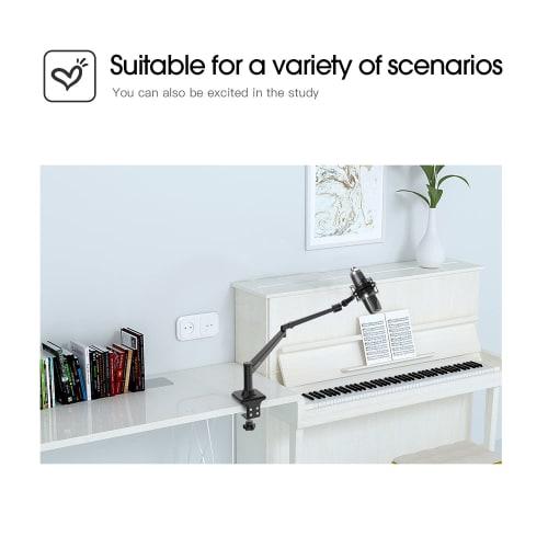 Smatree Metal Razer Seiren V2 Pro/V2X Microphone Arm, Compatible with MPM-4000U, MAM-1000U/2000U, M4U, and Other Microphones, Dynamic Microphone Arm S