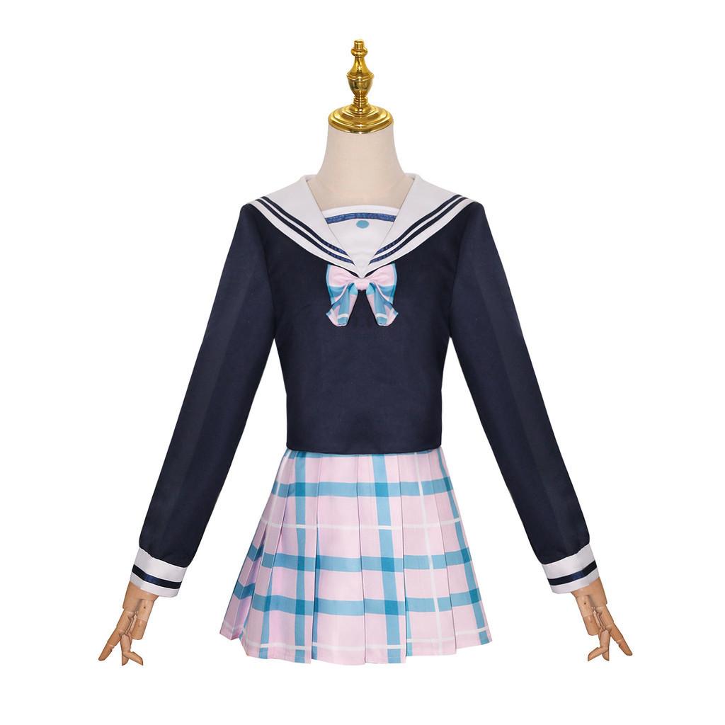 Костюм для косплея Idol Master Shining Color Сакура Макино Аниме Костюм для сценического выступления