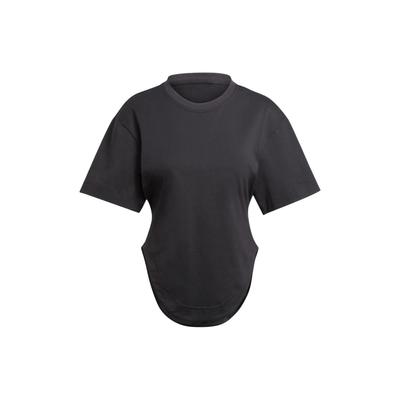 Женская футболка с изогнутым подолом X Stella McCartney Sportswear, черный IN3656