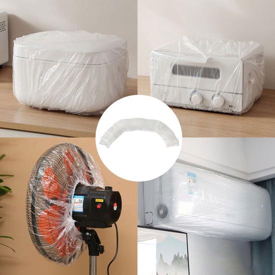 30 шт. одноразовые пылезащитные чехлы 3 размера, универсальные маслостойкие утолщенные прозрачные чехлы для тостеров и блендеров с резинкой для кухонной техники