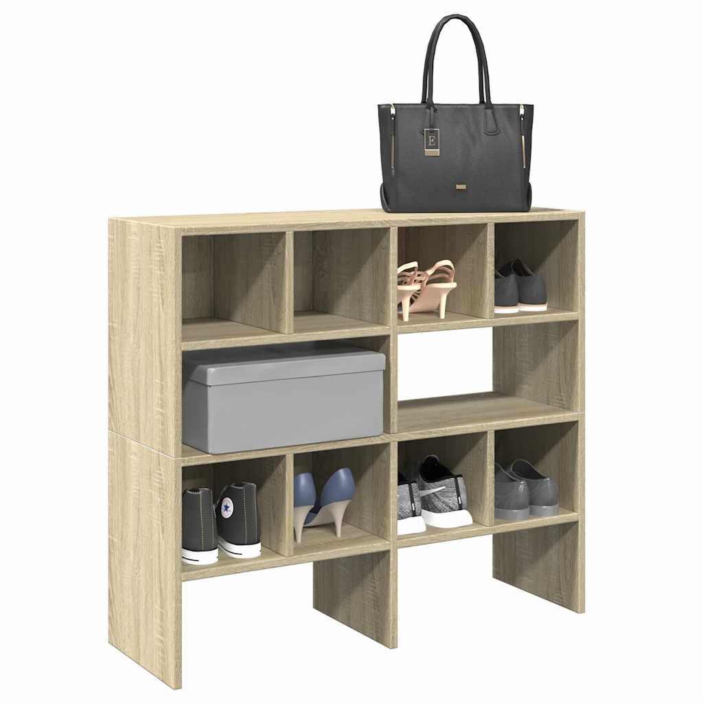 Shoe Racks 2 pcs. Stackable Sonoma Oak Finish 89.5 x 30 x 40 cm