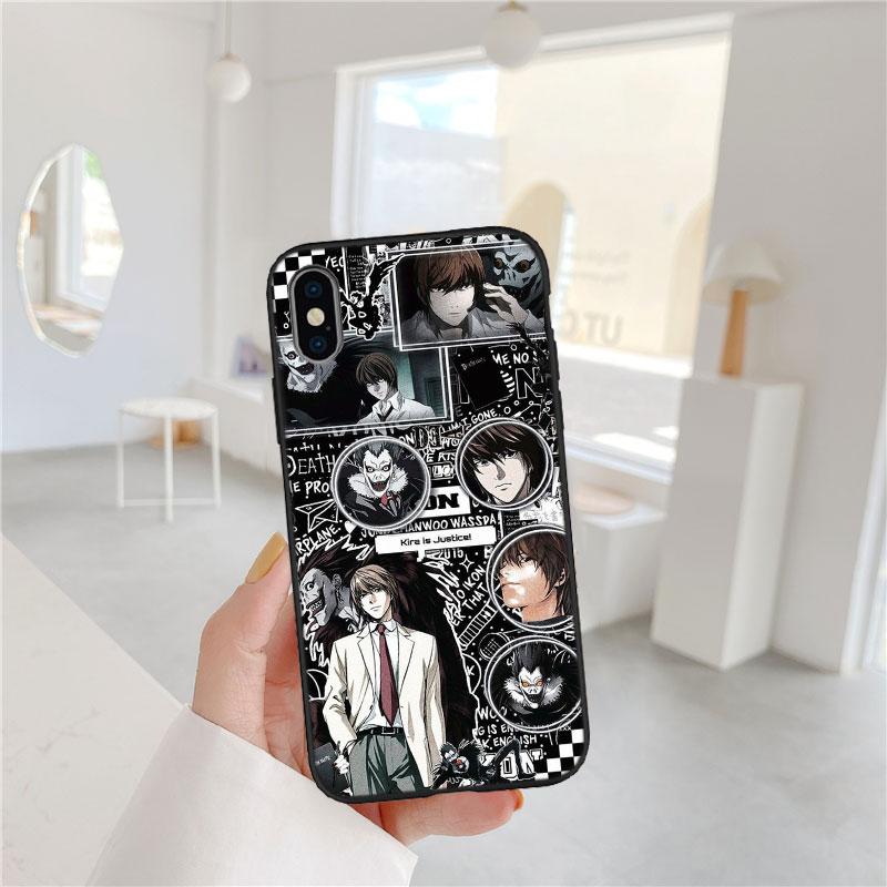 LO30 Чехол-бампер Death Note для Samsung Galaxy S20 S21 S22 Ultra FE + Plus A21S A22 A24 A25 A26 A30 A30S A31