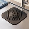 Floor Drain Strainer 2PCS Square Cover for Shower Floor TPR Hair Catcher Odor Filter Stopper Detachable Deodorizer Pad Bathroom Kitchen And Laundry