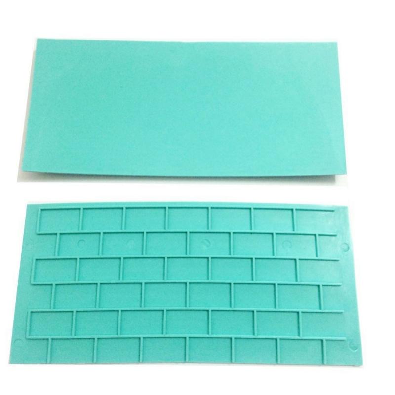 2 Pcs / Set Texture Silicone Mold Of Tree Bark + Brick Wall Silicone Mat Fondant Cake Decorating Tools Bakeware