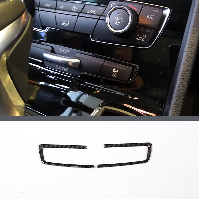 Для BMW 2 серии F45 F46 2015-2018 Автомобильный интерьер ABS Наклейка из углеродного волокна Панель переключения передач Накладка Аксессуары