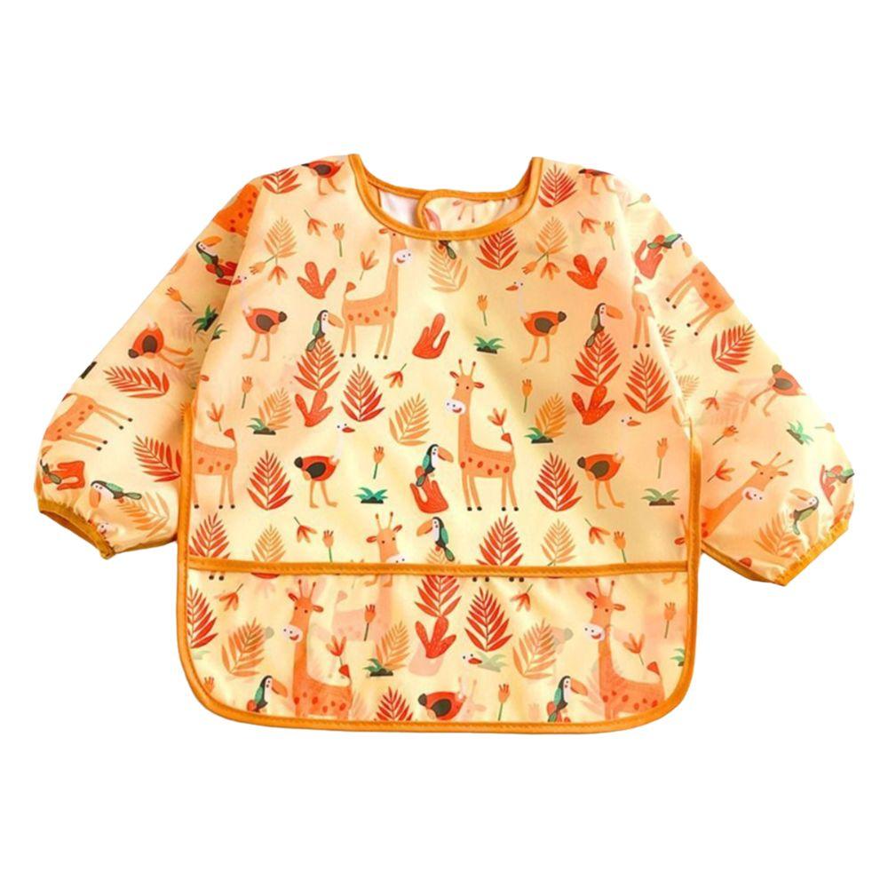 Adjustable Neckline Baby Bibs Waterproof Kids Art Smock New Toddler Painting Apron Baby Feeding