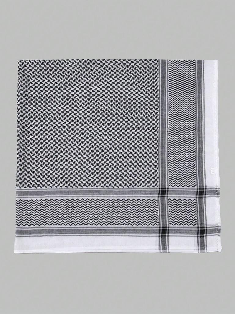 Классический полосатый квадратный шарф головной платок зрелый повседневный тюрбан мягкий хиджаб повседневный мусульманский унисекс повязка на голову 140см*140см