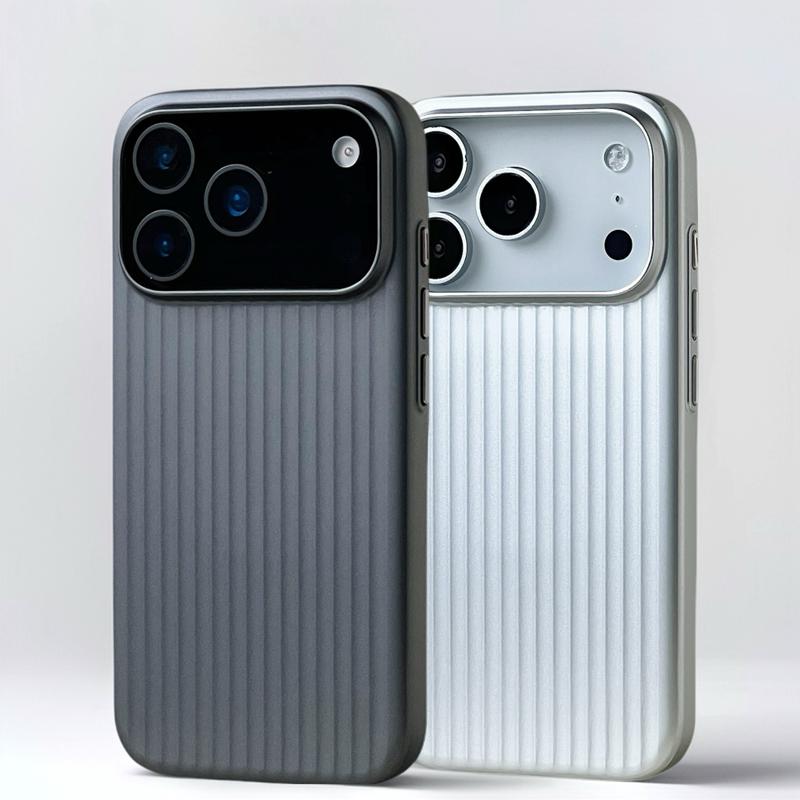Стильная 3D полоска с покрытием для чехла MagSafe для iPhone 17 16 15 14 Pro Max Ударопрочный Тонкий Матовый Чехол с Поддержкой Беспроводной Зарядки