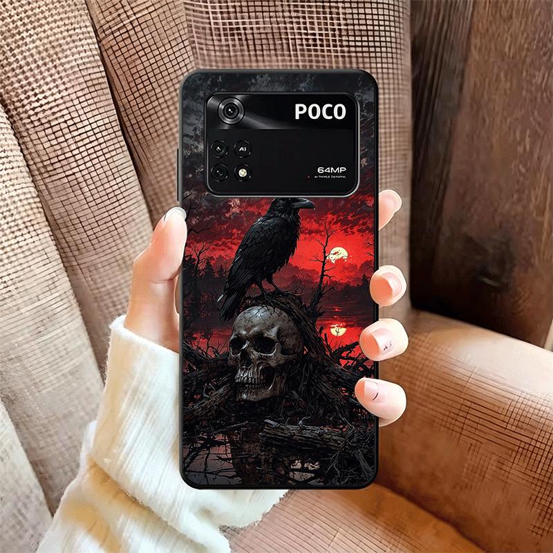 Готический вампир Алый Арт Мягкий чехол для телефона для Xiaomi Poco X5 X6 X7 X8 Pro Max X3 F7 F8 Ultra M8 M7 M6 M5 Redmi 15 15C 14C 13C 1