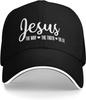 Кепка для бейсбола Иисус Путь Истина Жизнь Полиэстер Регулируемая Кепка с изогнутым козырьком для унисекс