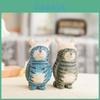 Деревянная фигурка кошки Поделка Подарок для дома Офиса Декор Подарок для коллекционеров