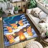 Twinkle Twinkle Elf Campfire Aurora Carpet Floor Mats Printing Dormitory Decoration Office Chair Cushion Protective Pad