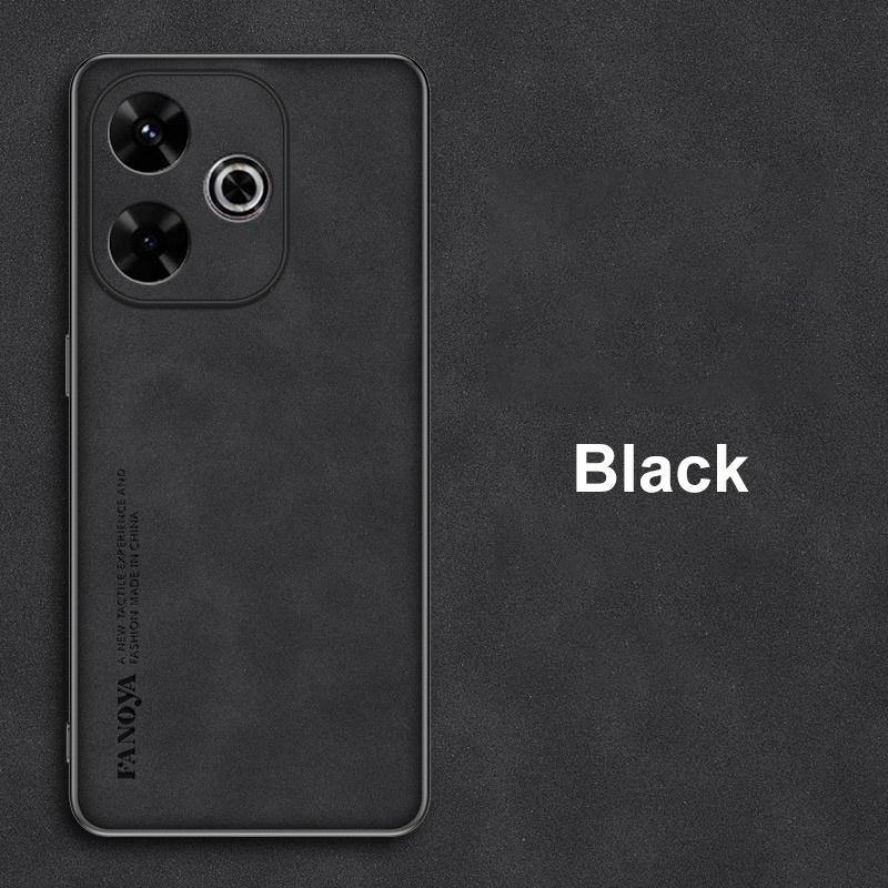 Для Poco M6 4G чехол роскошный PU кожаный чехол для телефона для Xiaomi Redmi 13 13C Redmi13 C 5G задняя крышка матовый силиконовый полная защита