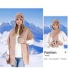 Glove Scarf Three Piece Set Winter Outdoor With Fleece Insulation Ear Protection Knitted Yarn Wool Hat Men Female