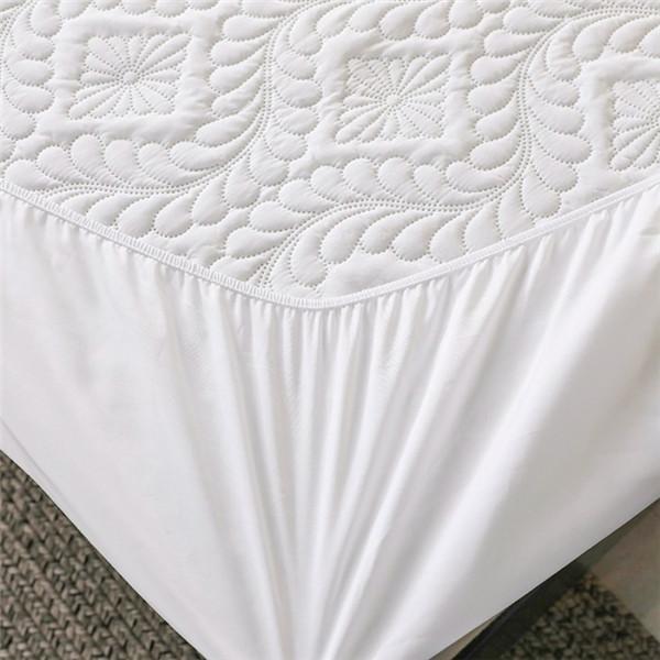 Стеганая водонепроницаемая простыня с эластичными защитными простынями для постельного белья, наматрасник, сплошное цветное постельное белье (Нет наволочки)