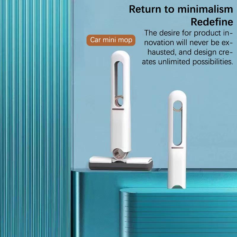 Мини-швабра для чистки, портативная самовыжимающаяся швабра для окон, стеклоочиститель для экрана, стол, очиститель, автомобильный портативный дворник, инструмент для уборки дома на открытом воздухе