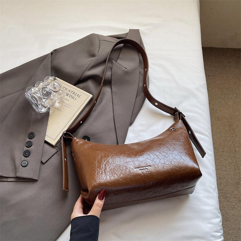 Высококлассная модная сумка под мышкой женская новая сумка через плечо для通勤, повседневная сумка-мессенджер в форме пельменя