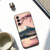 Япония Гора Фудзи Вишня Чехол для телефона для Samsung Galaxy A73, A72, A71, A70, A53, A52, A51, Другие Мягкий черный чехол