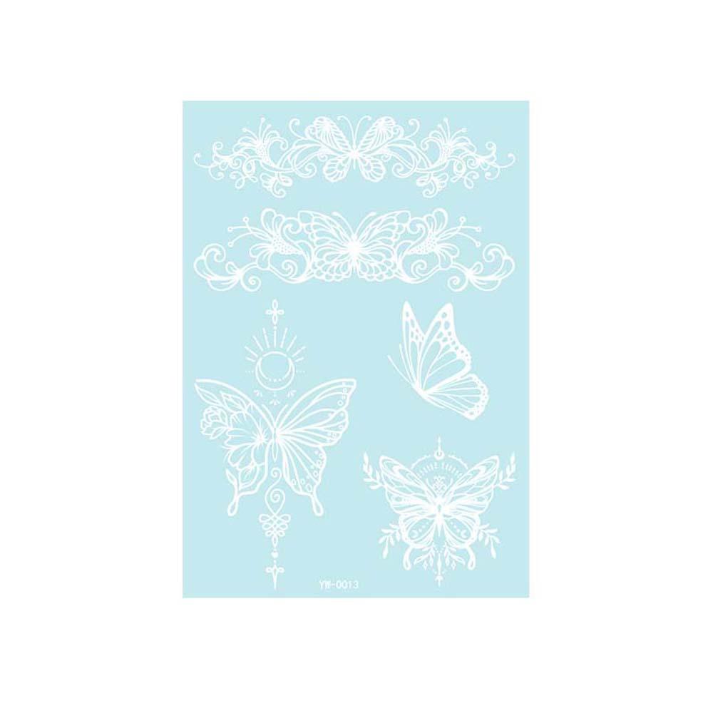 Wedding Tool Luminous Henna Tattoo Sticker Leg Arm Lace Temporary Tattoo  Women/Lady