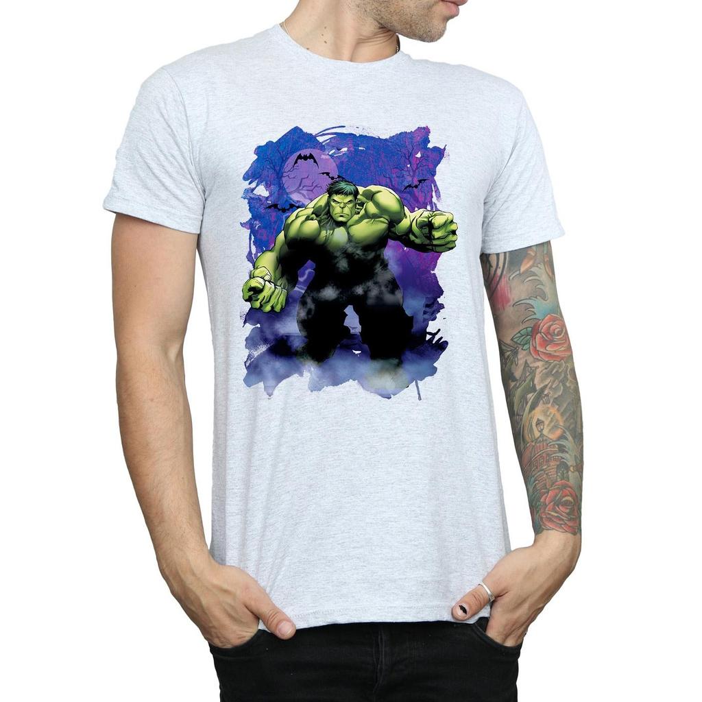 Marvel Мужская футболка «Халк Хэллоуин Жуткий лес»