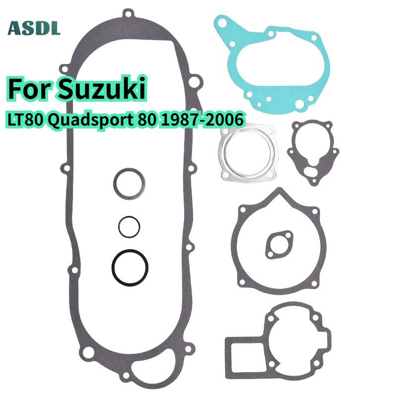 Complete Full Cylinder Head Overhaul Gasket Mat Pad for Suzuki LT80 Quadsport 80 1987-2006 LT 80 Motorcycle Engine Parts