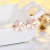 Earrings Inlaid with Diamond Four-leaf Clover Fashionable Earrings for Women