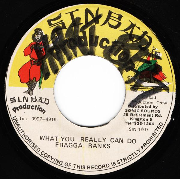 7-дюймовая пластинка FRAGGA RANKS What You Really Can Do SIN1907 Sinbad Producti Ямайка Регги Ска Даб Б/у