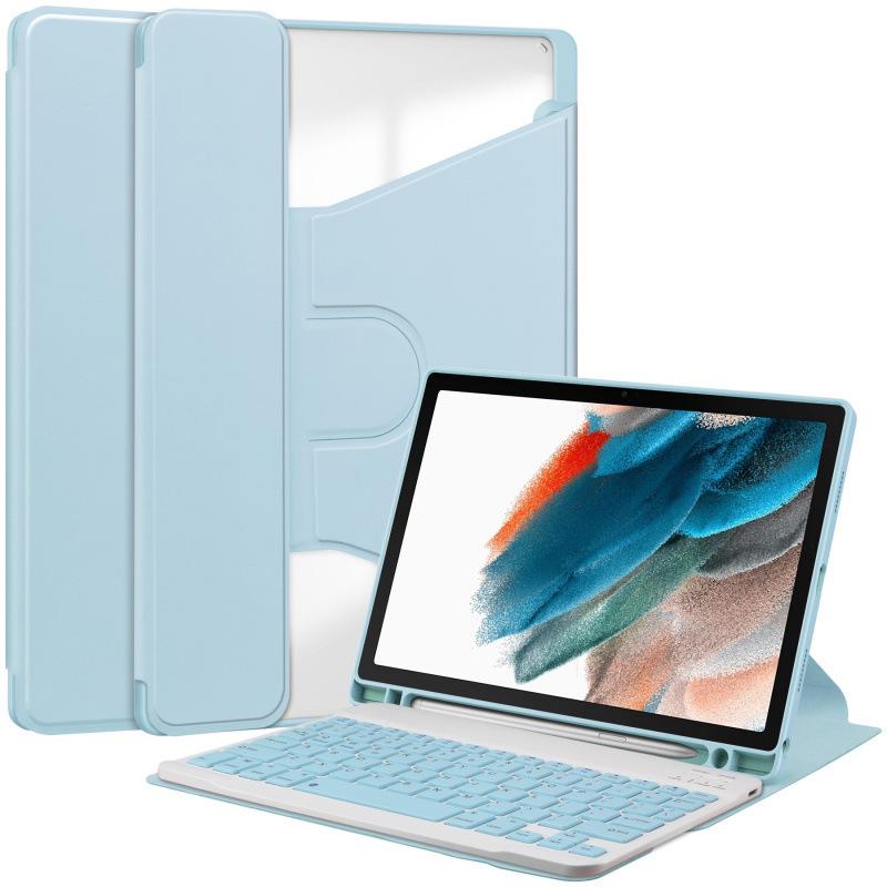 Вращающийся чехол-клавиатура Bluetooth для Samsung Galaxy Tab S10 Ultra со слотом для стилуса