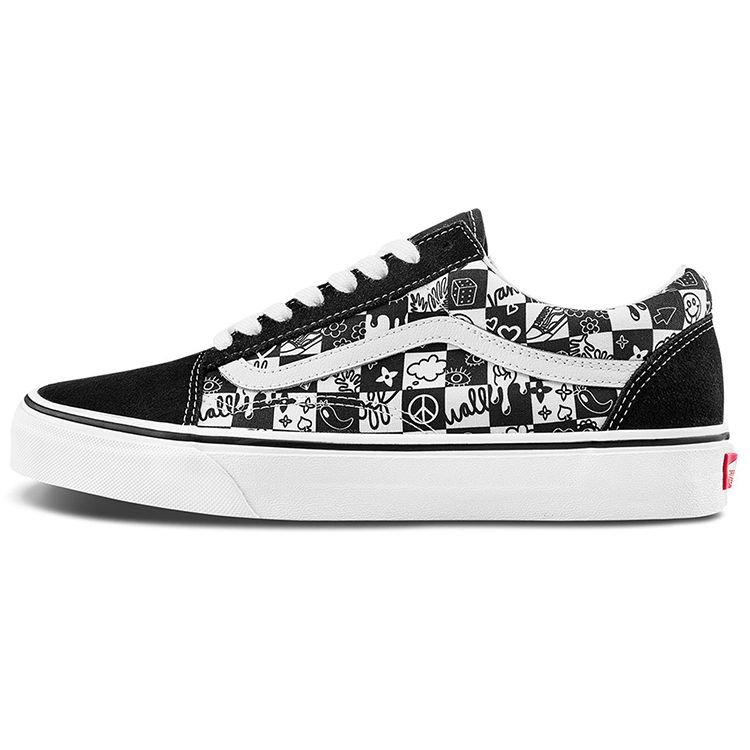 Vans Кроссовки унисекс Old Skool Doodle Checkerboard Black True-White VN0A7Q2J6U6