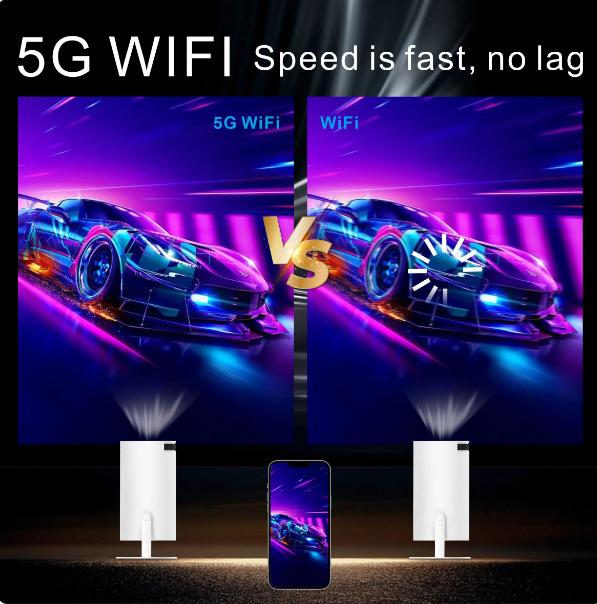 HY300 Android Wi-Fi умный портативный проектор для телефона Samsung iPhone 1280 720P Full HD офисный домашний кинотеатр видео мини-проектор