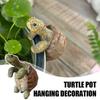 Tortoise Figure Plant Pot Hanger, Resin Hanging Turtle Statue Plant Decorations Cute Turtle Statue Figurines Planter Pot Hangers