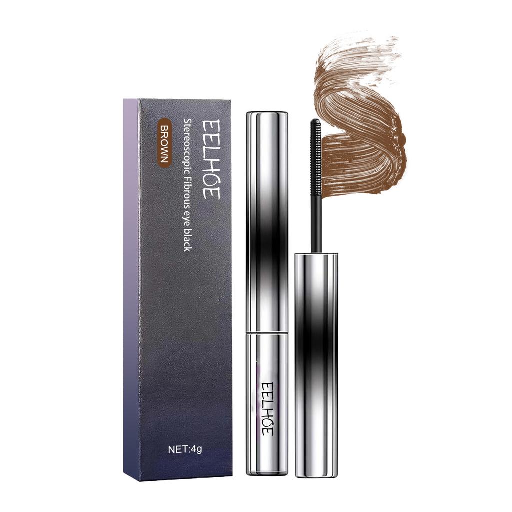EELHOE Mascara, Natural Light Silky Texture, Easy To Use, Daily Beautiful Eye Makeup, Anti-smudge Portable Mascara