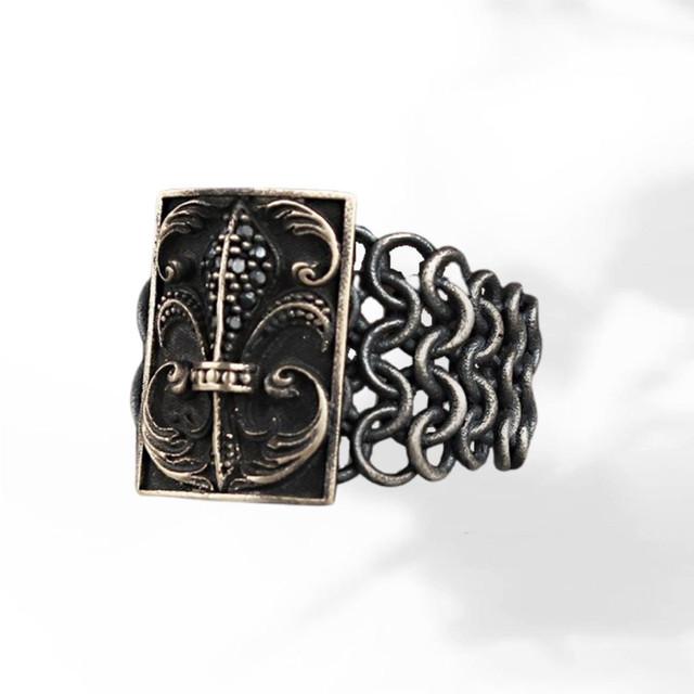 Вязаная модель, серебряное мужское кольцо с трикотажным узором, старинное серебро, мужские кольца, ювелирные изделия, модные кольца для мужчин, подарок для него