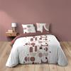 Parure Housse de couette + taies - Chilipop - 240x260 cm - 100% Coton - Rose - Oeko-Tex®